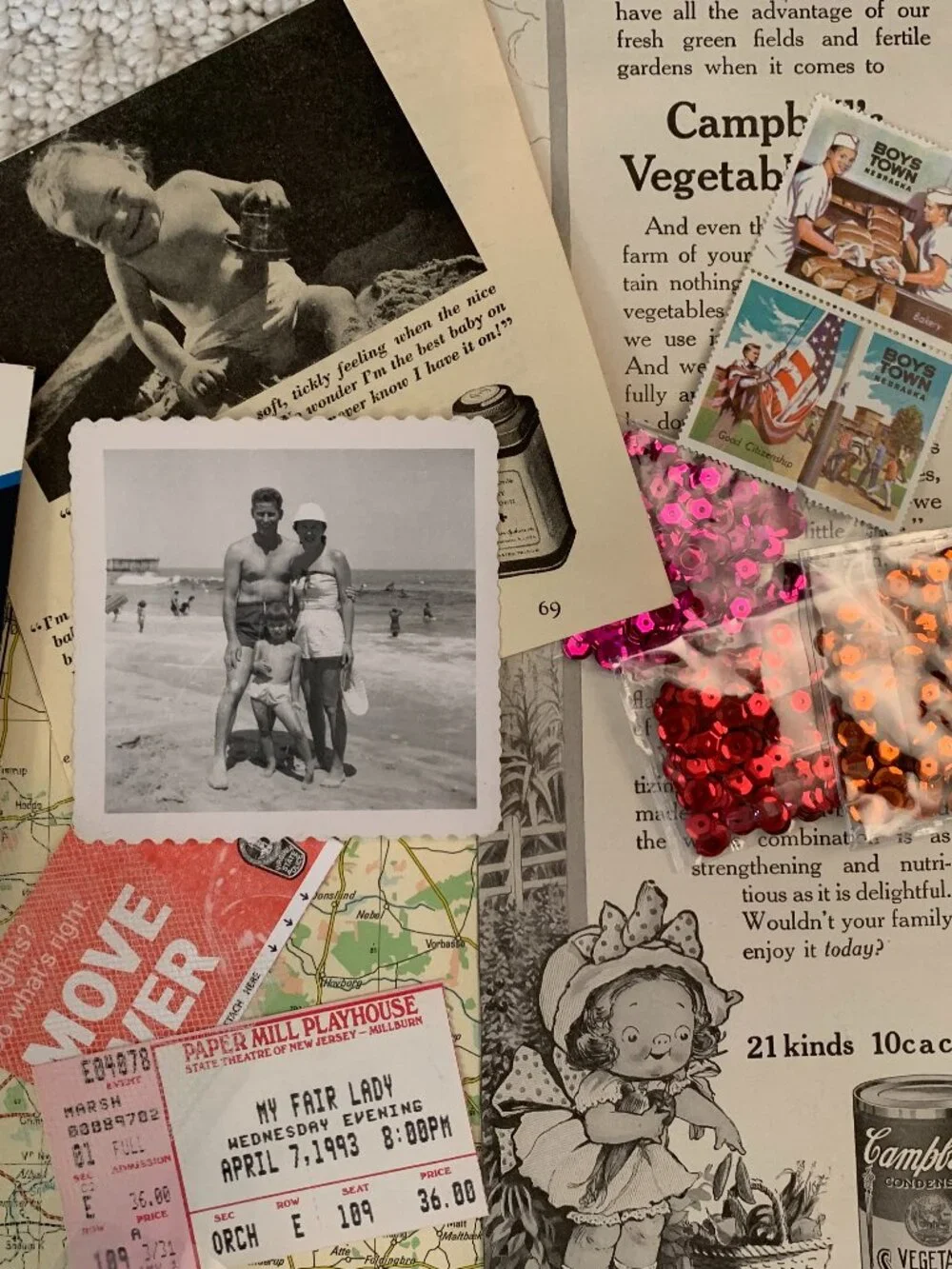 Vintage (and a bit of current) Ephemera for Junk Journaling.  Buyer gets ALL!